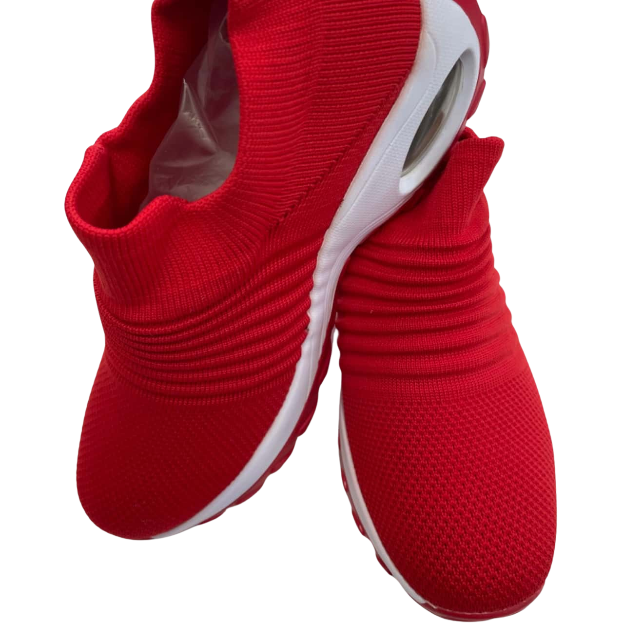 Size 40 Hypersoft Red Sneakers