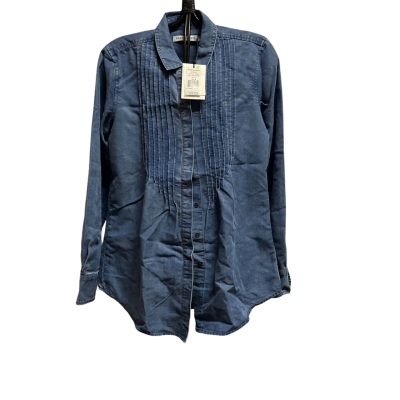 Sportscraft Womens  Size 6 Button Up Top Blue 