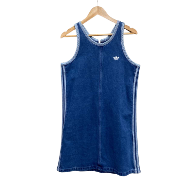 Adidas Womens  Size M Denim Dress Blue 