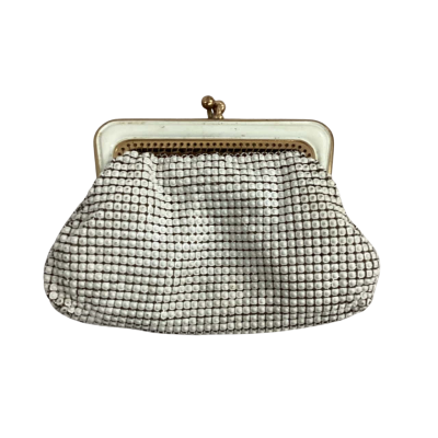 Oroton Vintage Womens Purse Cream Glo Mesh 