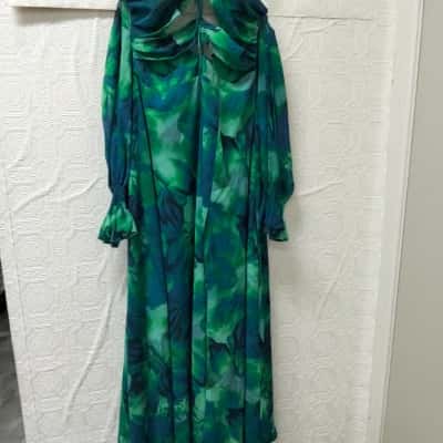 RNWY Karma Maxi Dress-Green  Floral NWT 
