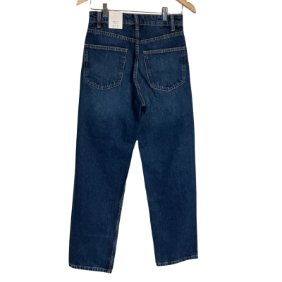 Zara Womens High-Waisted Jeans Blue 