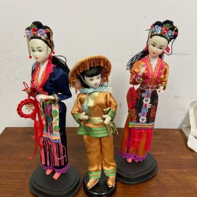 Vintage Vietnamese or Chinese Cultural Dolls