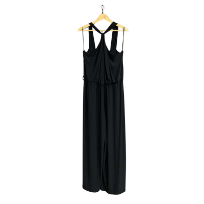 City Chic Black Disco Queen jumpsuit Women's size M