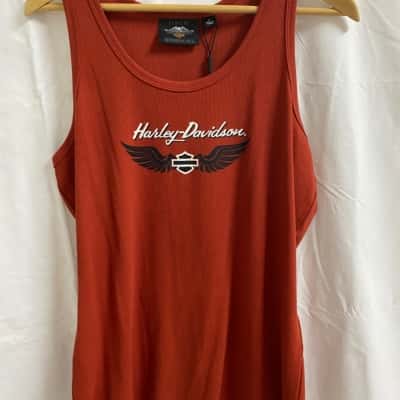 Harley Davidson Mens  Size XL Orange 