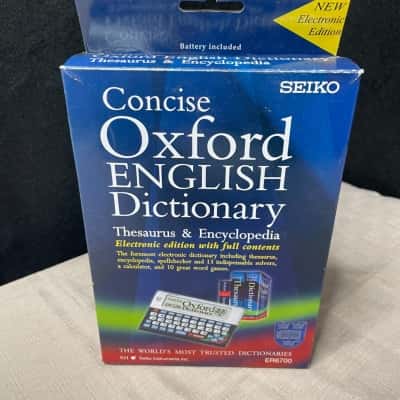 Seiko ER6700 Concise Oxford English Dictionary. handheld electronic reference device.