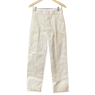BNWT Dickies Womens Size 8 Cream Tapered Slim Fit Pants 