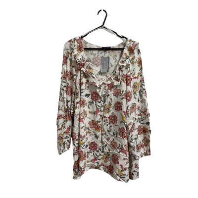 Autograph Womens Floral Ruffle Top