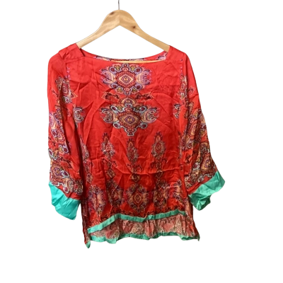  Womens  Size 11 Blouse Red BritishIndia Classics