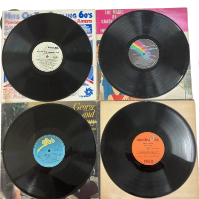 4 assorted vinyls 