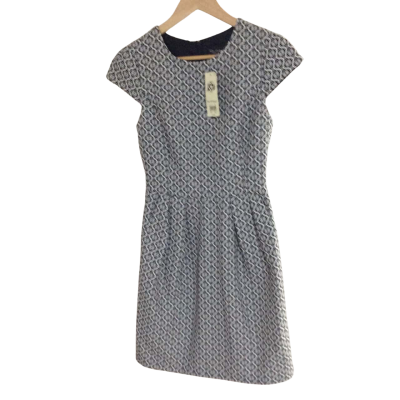 Miss Selfridge Womens  Size 6 Work Dress Black  / Pattern / White 