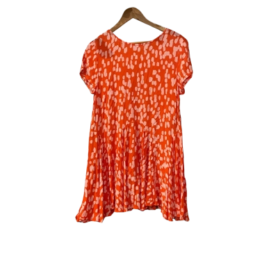 Mister Zimi Womens  Size 10 Short Sleeve Dress  Orange / Pink  