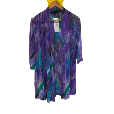 BNWT Lilia Womens  Size XXL Cardigan Purple 