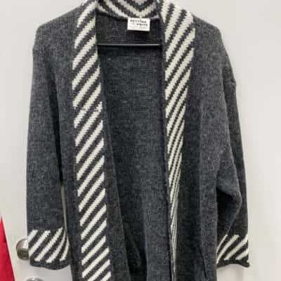  Bettina Womens Size XL Open Jacket Grey 