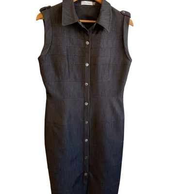 “Calvin Klein” Womens button down shirt dress-  Size 8 