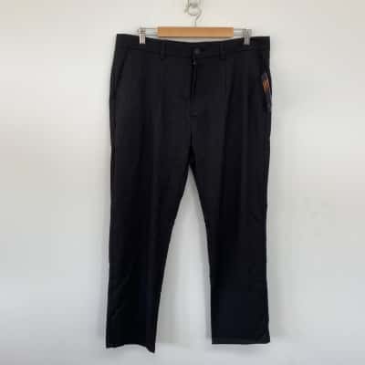 Johnny Bigg Charcoal Textured Stretch Pants  Size 36 