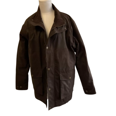 “Burke & Wills”-  Mens River Jacket -water repellent- Size S Brown 