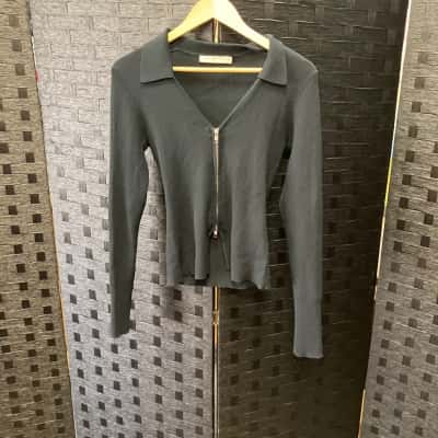 Bec & Bridge Womens  Size M Long Sleeve Top Black  