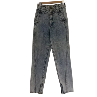 Vintage* Punky 1980s Acid Wash High Waisted Jeans.   Size 5 