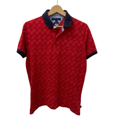 Tommy Hilfiger Mens  Size M Polo Shirt Red 