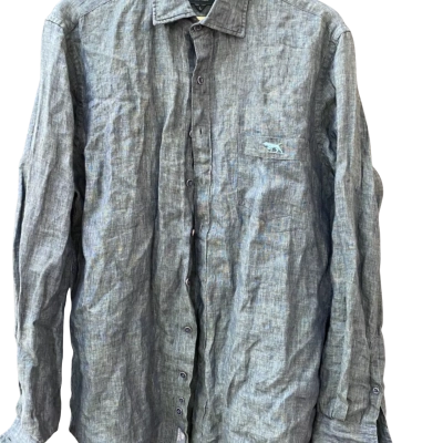 Rodd & Gunn Coromandel 2 Long Sleeved SF Linen Shirt Size LG Ash  BNWT