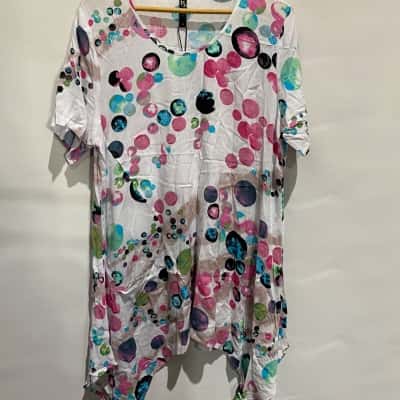 TS Womens  Size 16 Short Sleeve Shirt Floral 