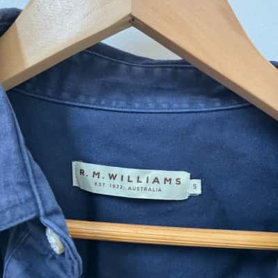 R.M.Williams Mens  Size S Long Sleeve Shirt Blue 
