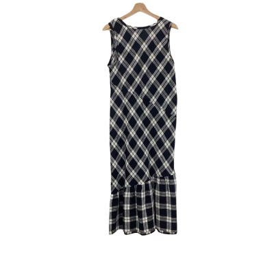 Alpha60 Womens  Size M Linen Dress Checked 