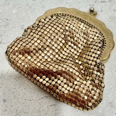 Vintage Gold Glomesh Coin Purse 