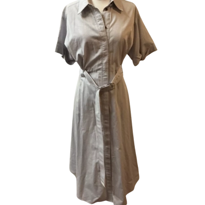 C&M Camilla and Marc Womens  Size 8 Shirt Dress Silver 