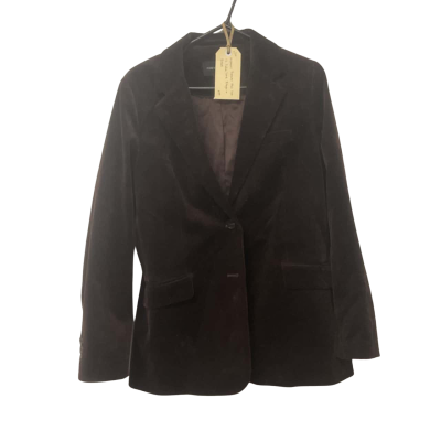 Womens Forever New Size 12 Julie Cord Blazer in Brown