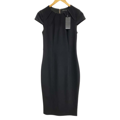 Portmans Black Zip Back Corporate Dress Size 8
