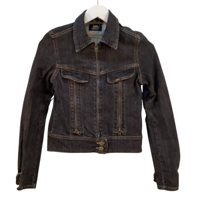 Lee Womens  Size S Denim Jacket Black  