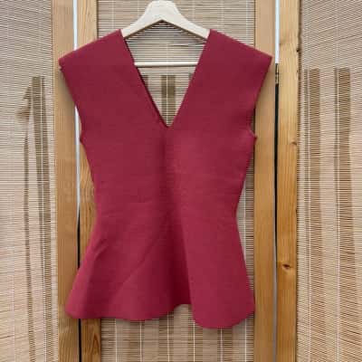 Scanlan Theodore Womens  Size M Sleeveless Top Red 