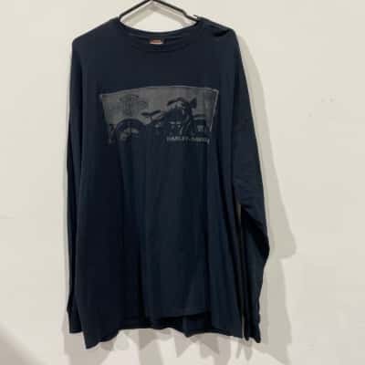 Harley Davidson Mens Long Sleeve Shirt Black  
