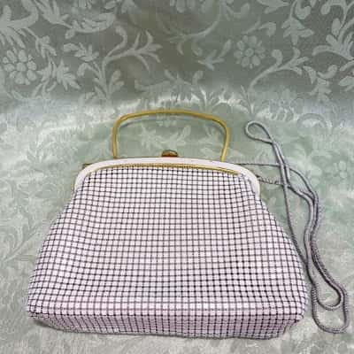 Womens White Mesh handbag
