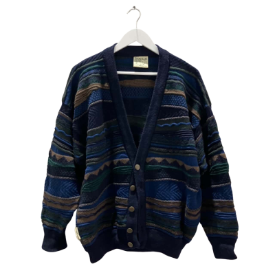 Vintage Toorallie Pure Merino Wool Sweater Cardigan Size L