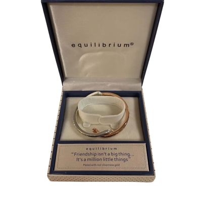 Equilibrium Bracelet Plated Rose Gold /Silver 