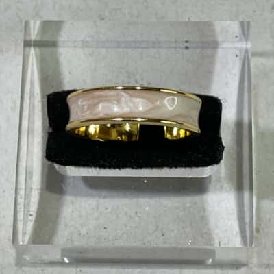 925 Marked Womens Toe Ring w/  White Top 