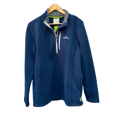 Kathmandu Mens  Size M Quarter Zip Jumper Blue RRP $159.98