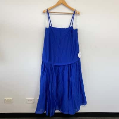 Sheike Blue Capris Maxi Dress  Size 14 