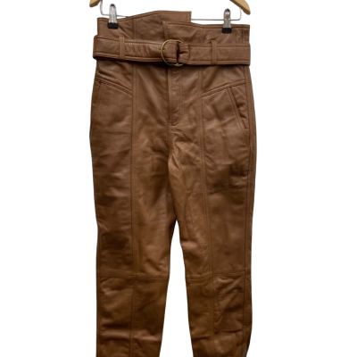 Zerafima  Size 6 Leather Pants Brown 