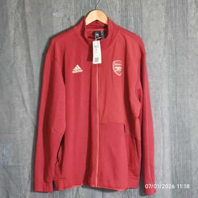 Adidas BNWT Arsenal Unisex Team Zip Up Size XXL Maroon 