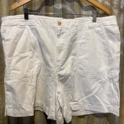 Suzannegrae Womens Shorts Size 20 White 