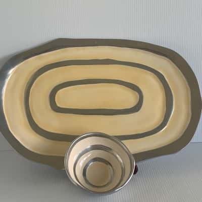 Michael Wainwright Artisan Serving Platter Set - 30cm Tray & 9cm Bowl
