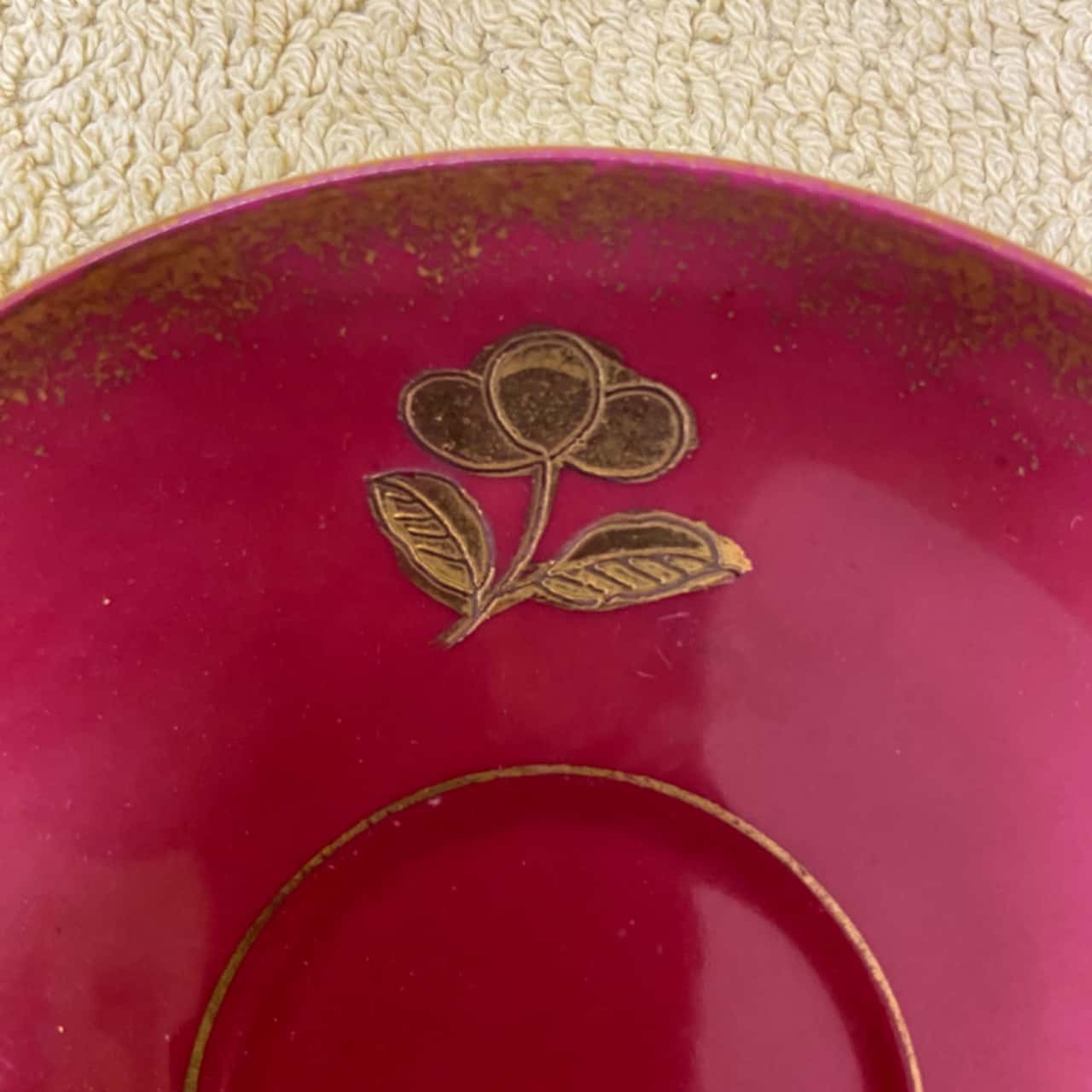 Gold Fleck Floral mini Cup and Saucer mad in Japan RRP 60.00