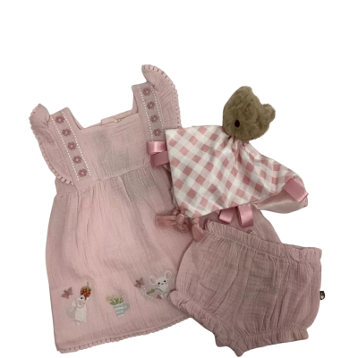Rabbit & Bear baby girl  Size 3-6m Set of 3 Pink  