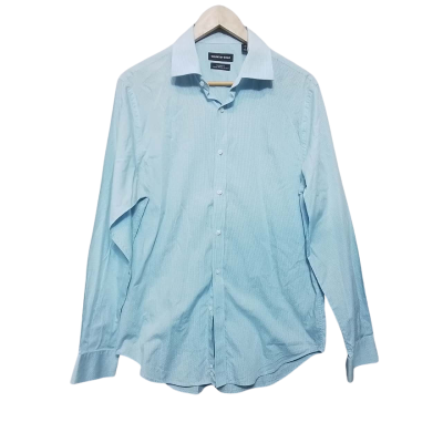 Country Road Mens  Size L Blue Long Sleeve Button-Up Shirt 