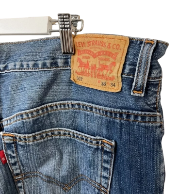 Levi Strauss & Co. Mens  Size 38 Straight Leg Jeans Blue 