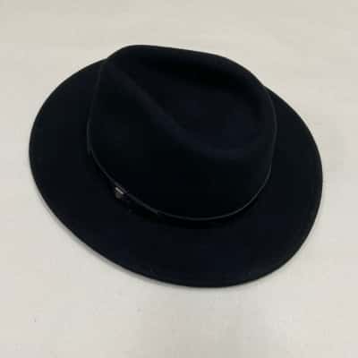 Brixton - Mens Wool Felt Fedora - Size 7 / S / 56cm - Black  